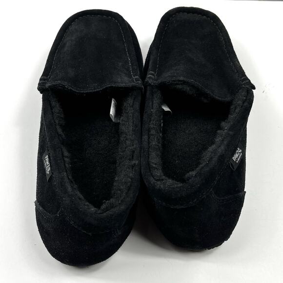 BEARPAW Men's Suede PAWZ Size 12 Black Slipper Shoe Slip-on Rubber Grandpacore - Picture 5 of 11